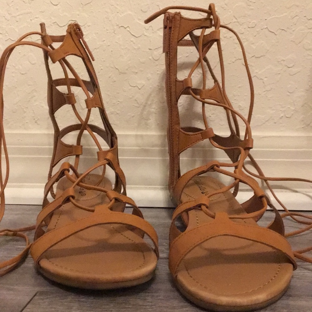 Lace up gladiator sandals